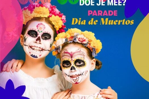 Binnenstad Assen viert Día de Muertos met parade en expositie