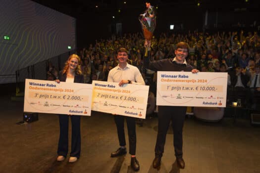 Ondernemende studenten in de prijzen: Rabo Ondernemersprijs en Anner Award uitgereikt in het Forum